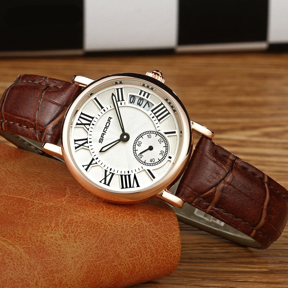 Reloj mujer impermeable delicado cinturón mujer