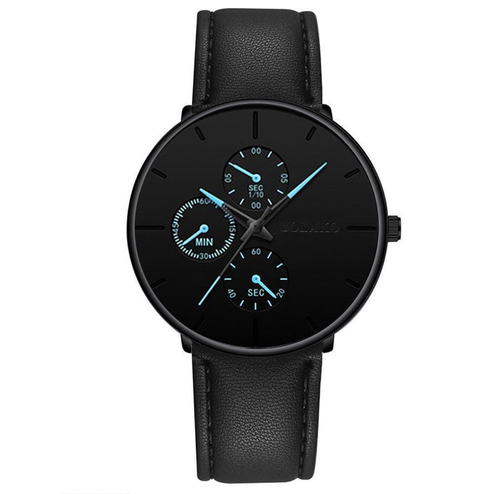 Reloj de cuarzo clásico de negocios informal.