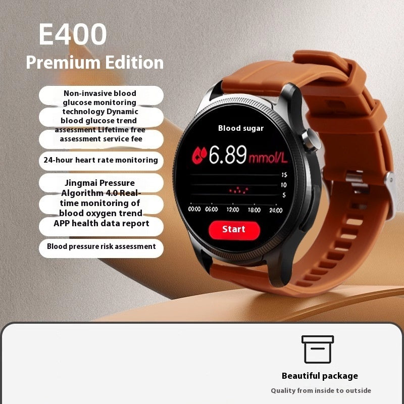 Non-Invasive Blood Glucose Hot Watch ECG Blood Pressure Heart Rate Smart Bracelet