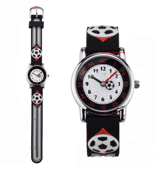 Reloj de silicona con dibujos animados para niños.
