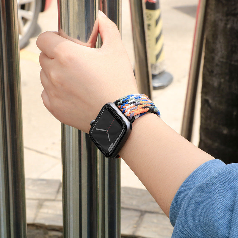 Correa de reloj trenzada de nailon ajustable