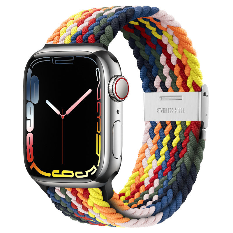Correa de reloj trenzada de nailon ajustable