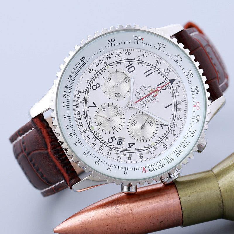 6-pin quartz watch with calendar