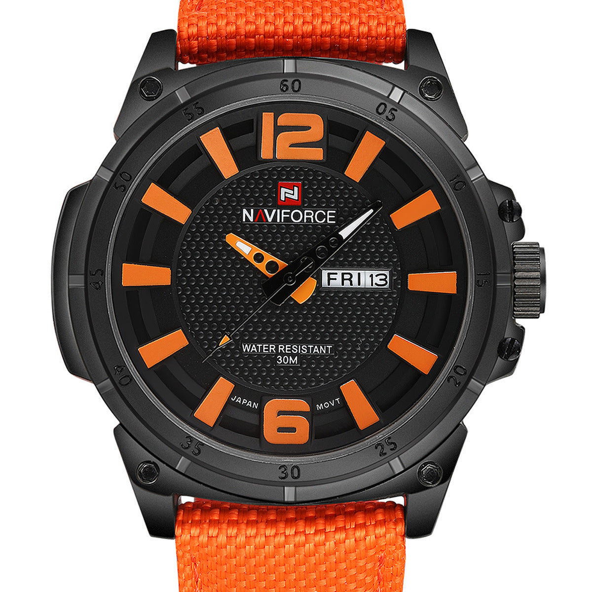 The 9066 men's fashion movement NAVIFORCE Lingxiang large dial minimalist waterproof quartz watch