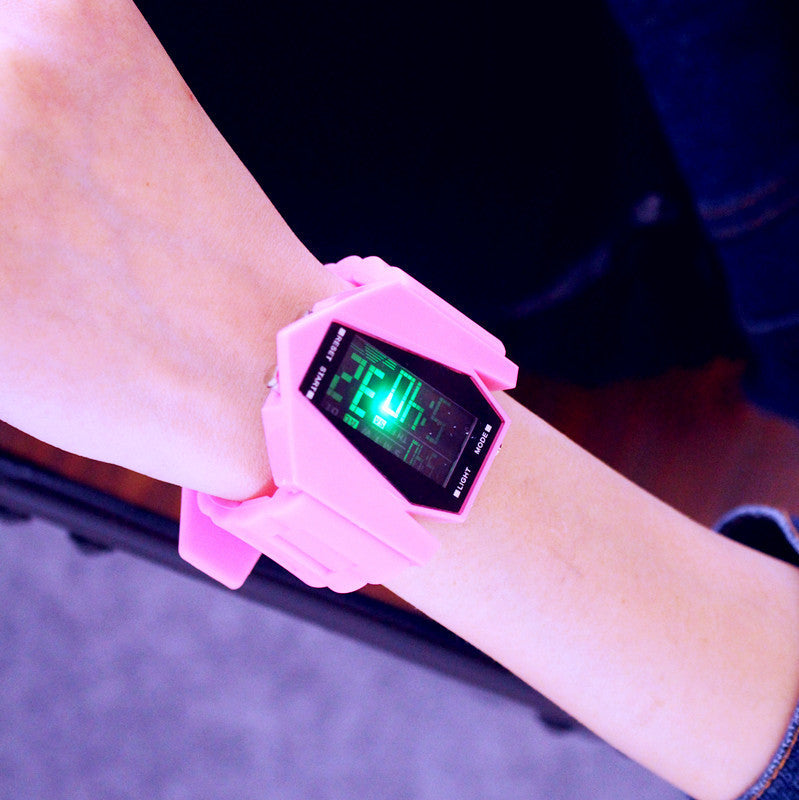 Reloj electrónico multifuncional de moda para estudiantes de moda Harajuku con LED luminoso ulzzang de Corea del Sur para amantes de los deportes para hombres y mujeres