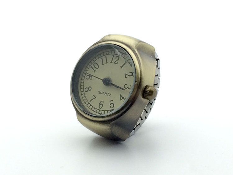 Reloj de anillo retro personalizado para pareja de hombres y mujeres