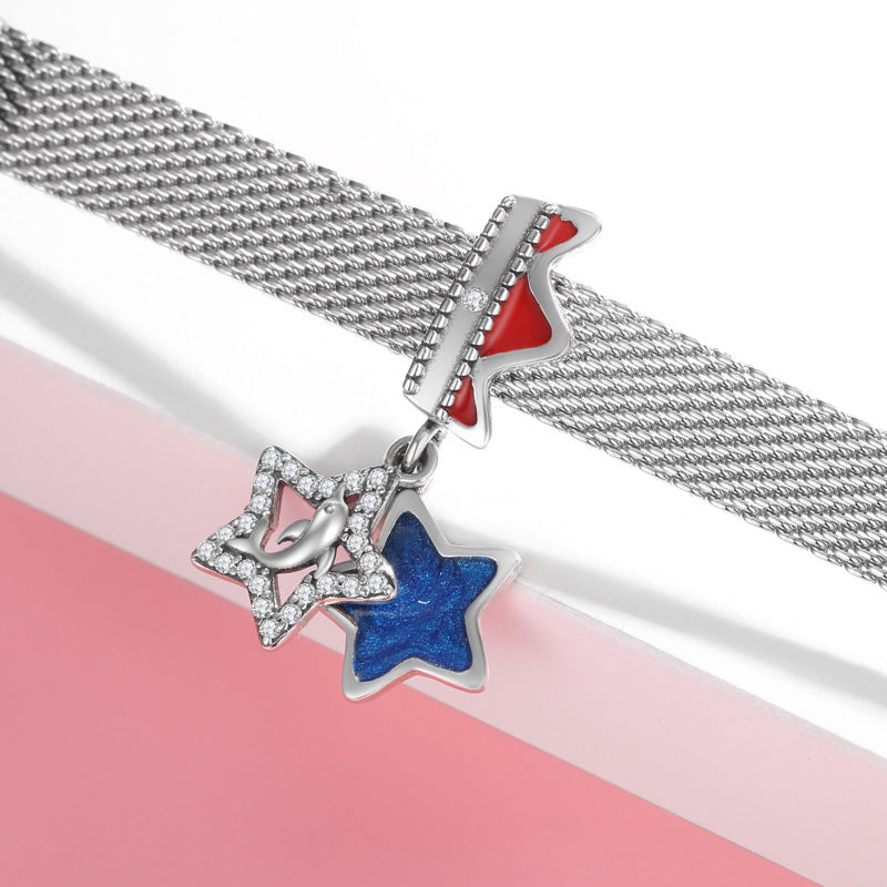 Panda Hot Air Balloon Stars All Kinds Of Watch Chain Beads Clip 925 Sterling Silver Diy Accessories Loose Beads