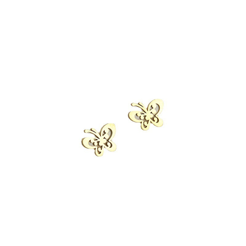 Collar y pendientes con forma de reloj con disco pequeño y brillantes de diamantes