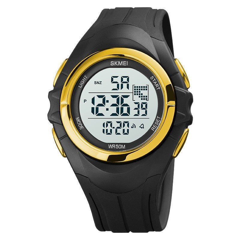 Reloj electrónico deportivo para estudiantes con doble horario para exteriores