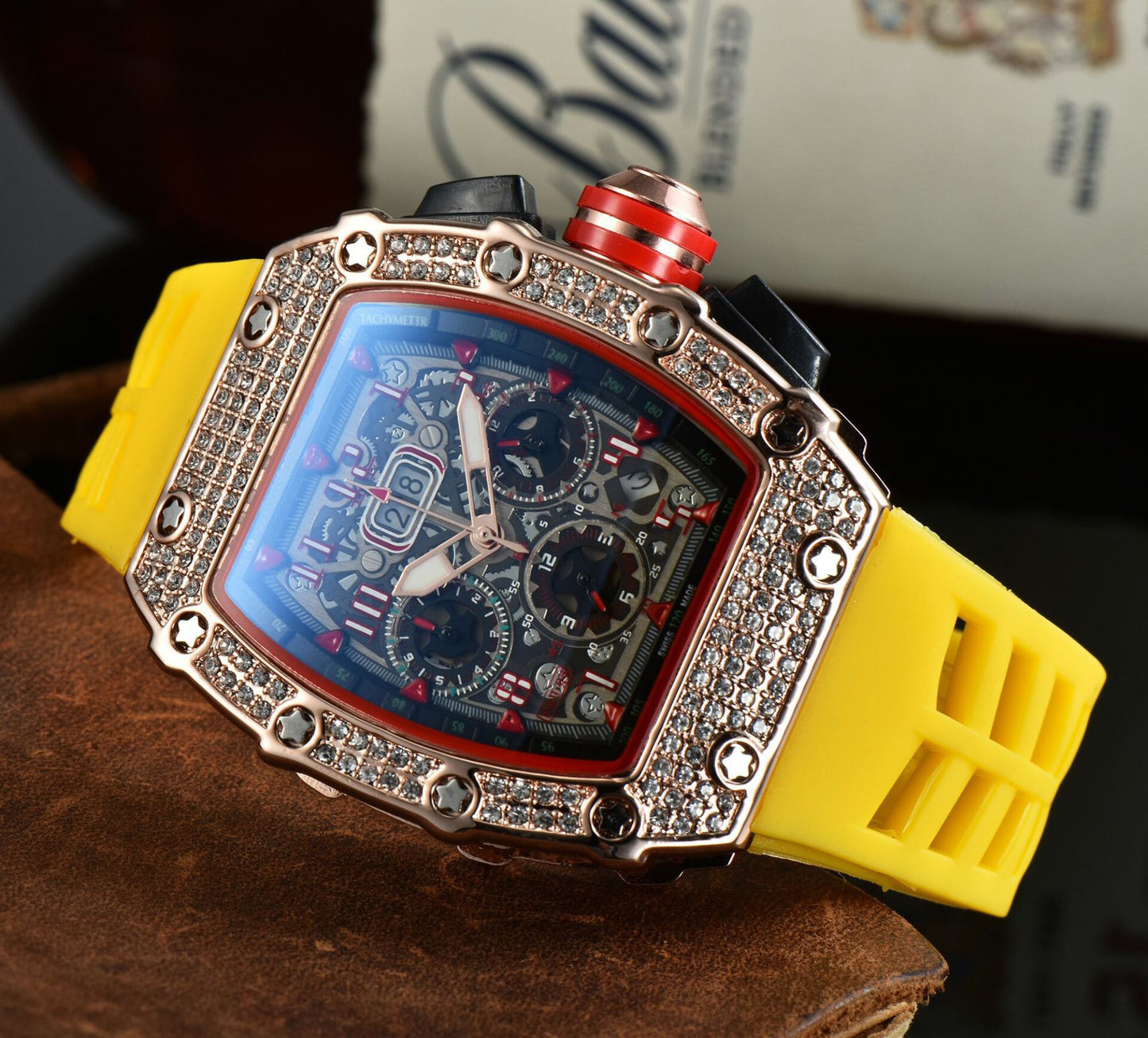 Fashion Diamond Gypsophila Watch Men