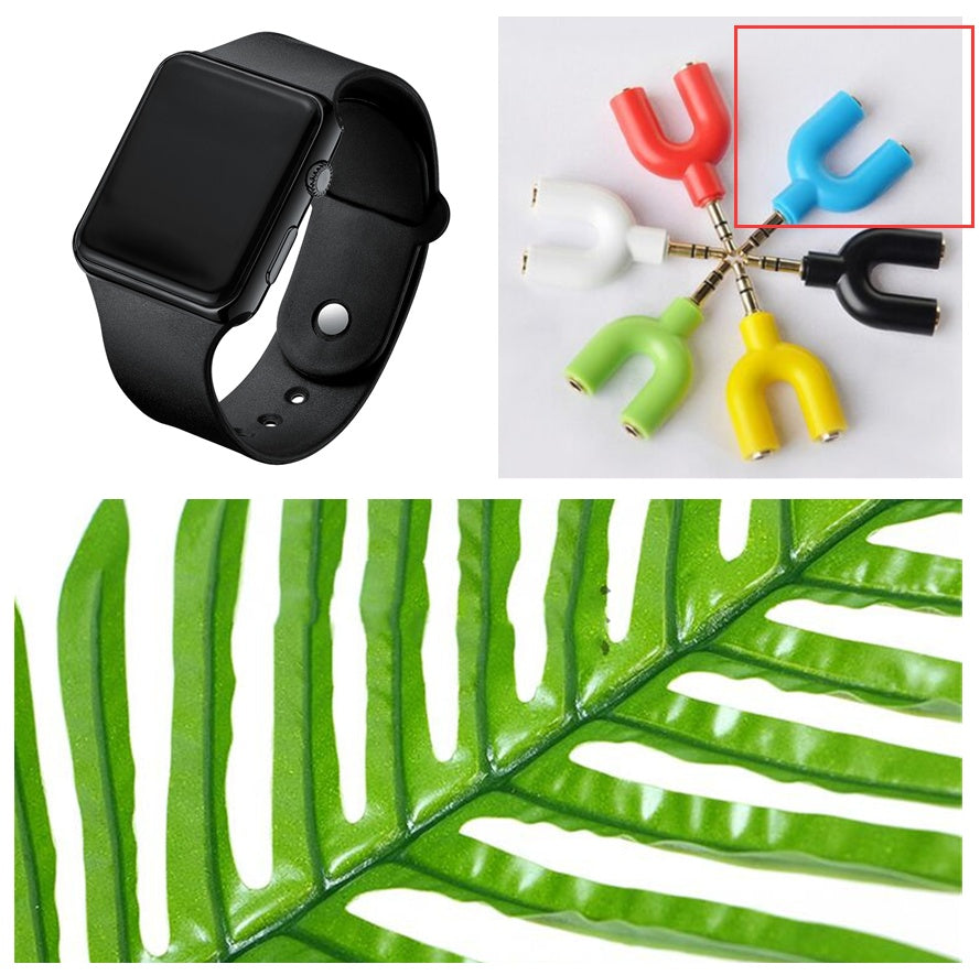 Reloj digital LED cuadrado galvanizado