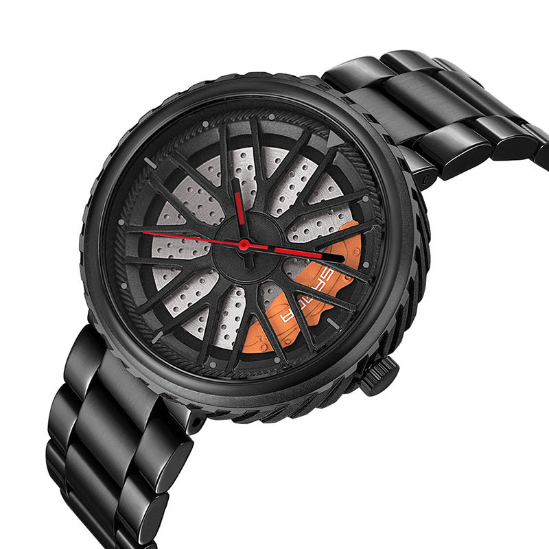 Waterproof quartz watch