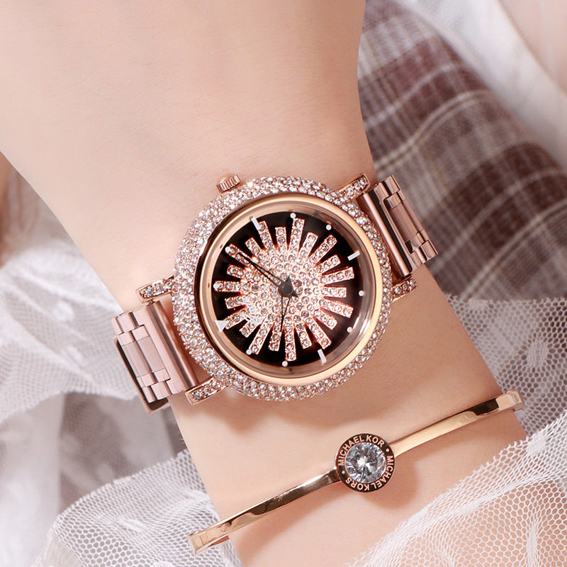 Women's watch with diamond