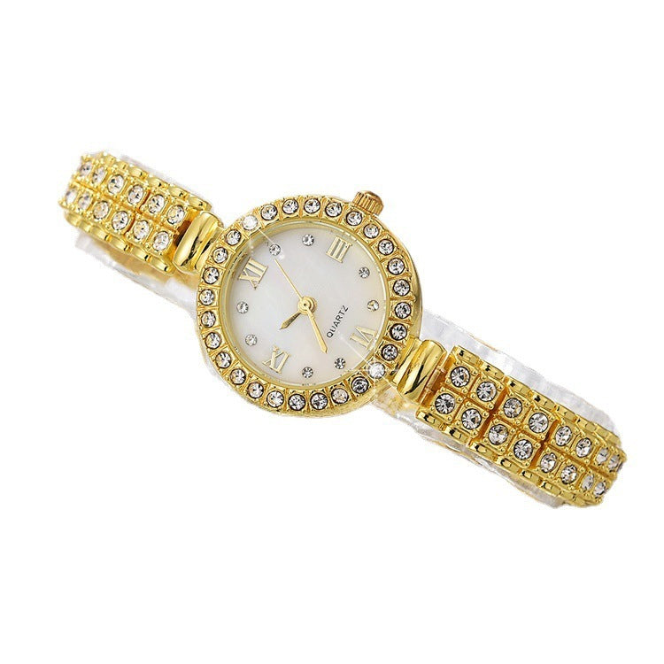 Conjunto de accesorios y combinación de reloj de cuarzo de aleación para dama