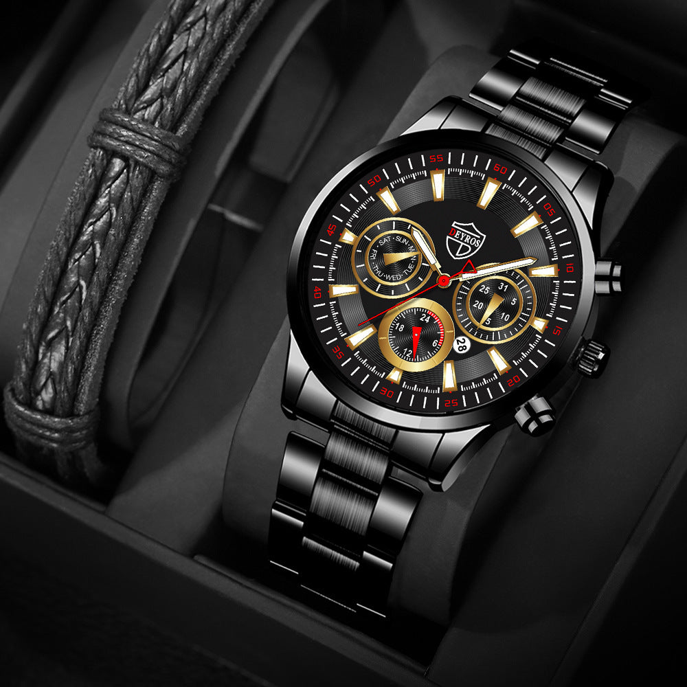 Reloj de moda para hombre, reloj de calendario luminoso, reloj deportivo de negocios