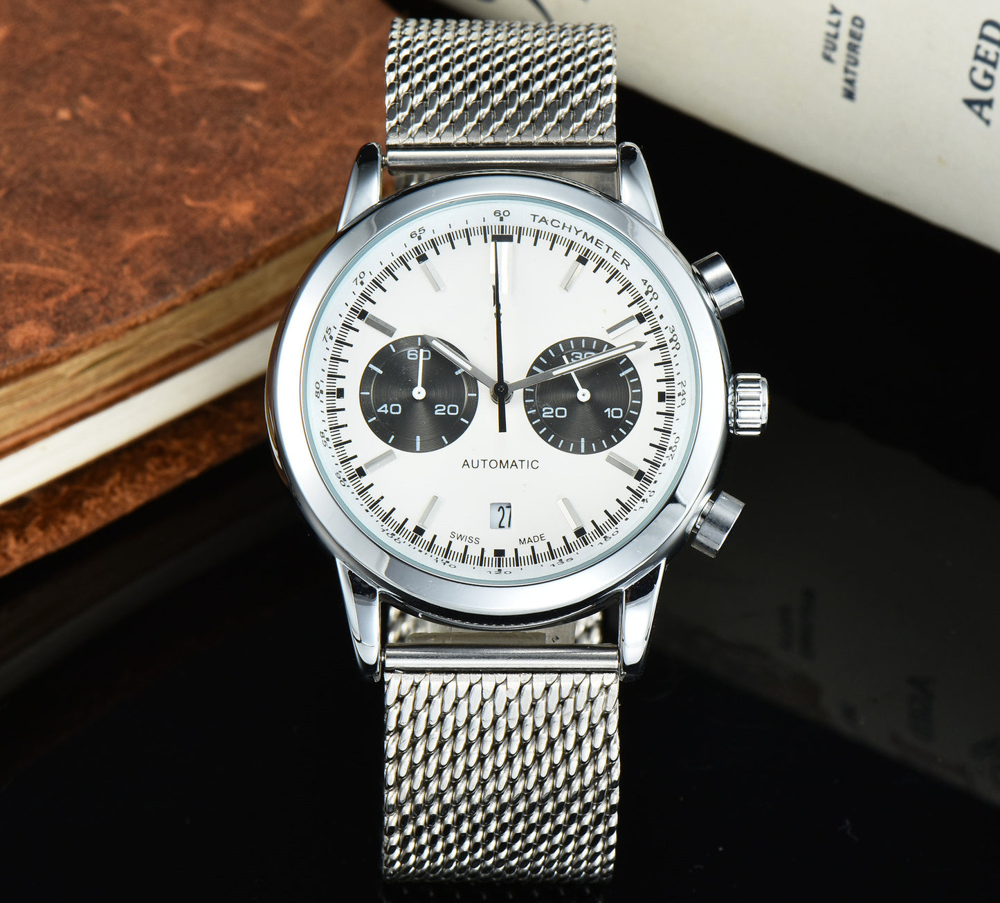 Men's Steel Belt Belt Business Style Quartz Watch