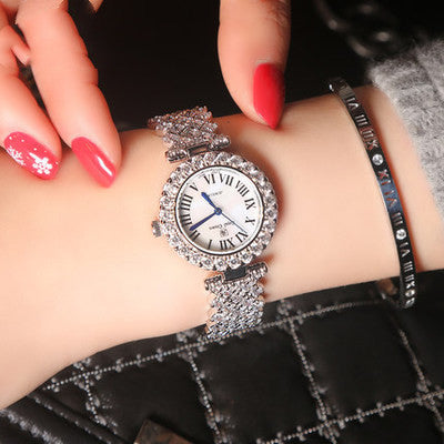 Reloj de cuarzo resistente al agua para mujer