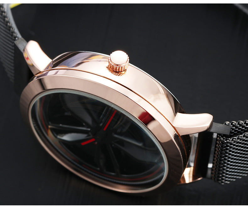 Sanda car wheel quartz watch