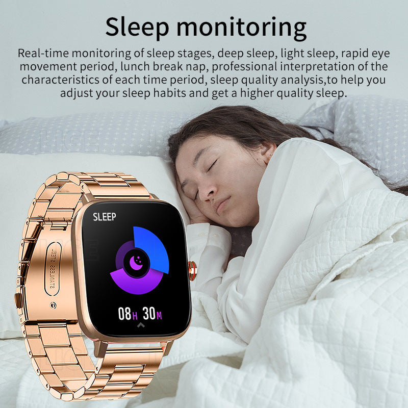 Reloj deportivo inteligente con monitorización de la salud del sueño para correr, pulsera ligera e impermeable