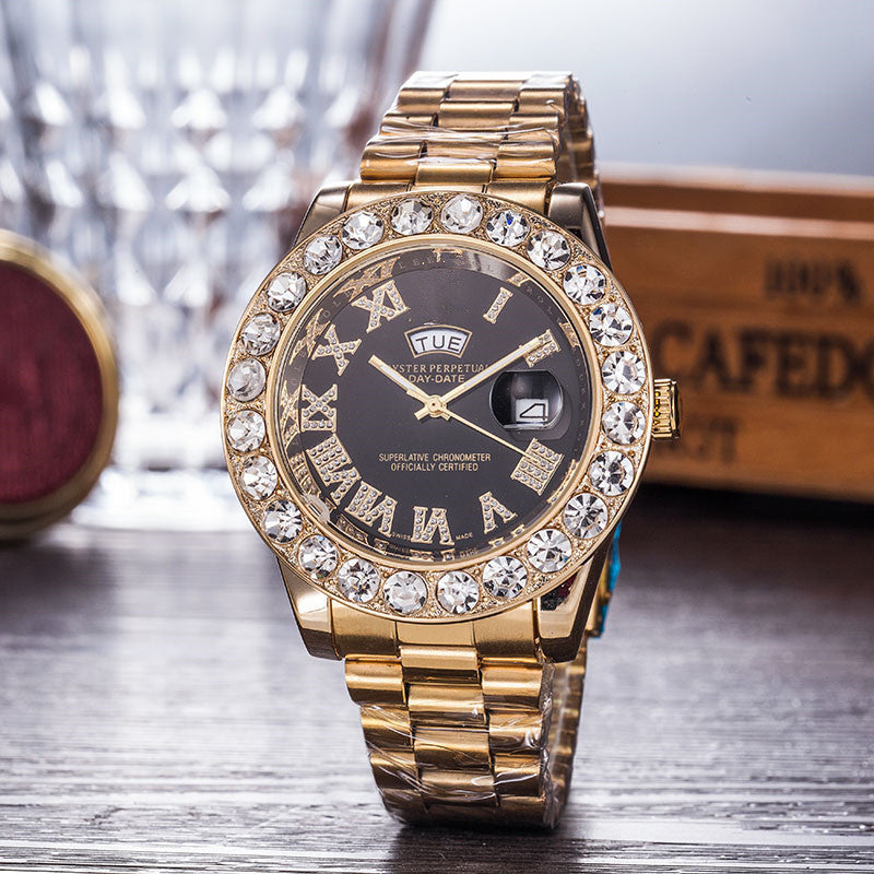 Gypsophila Diamond Steel Belt Watch