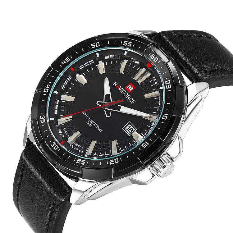 卸売業NAVIFORCE 9056高級スポーツレジャービジネスメンズLxy防水腕時計