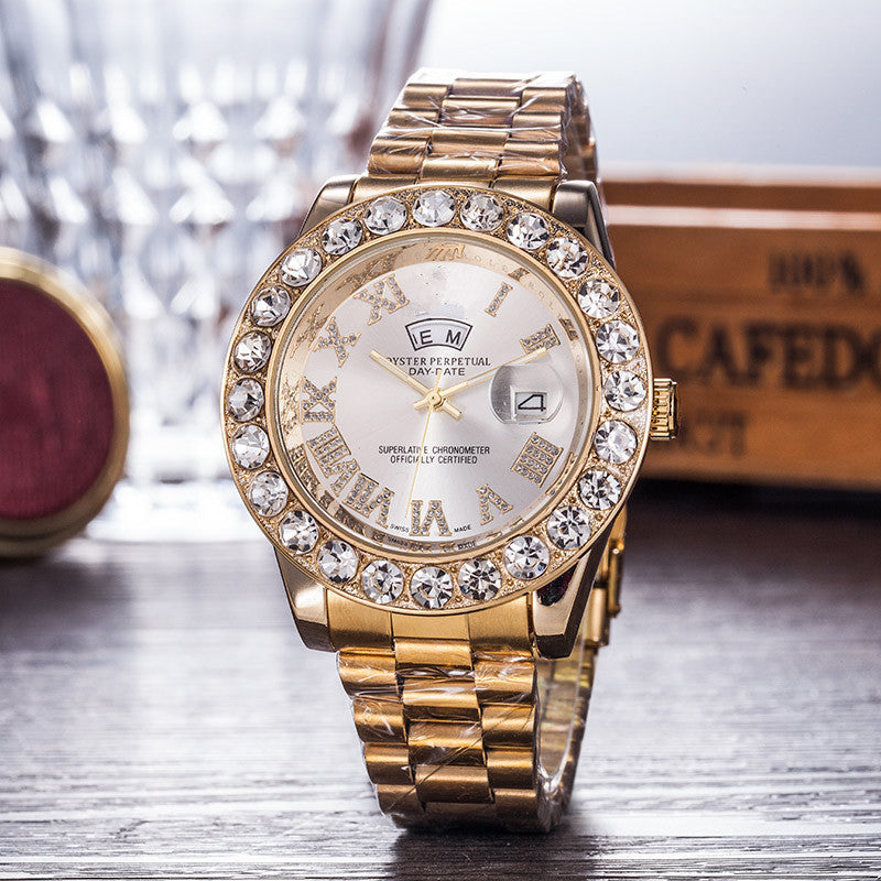 Gypsophila Diamond Steel Belt Watch