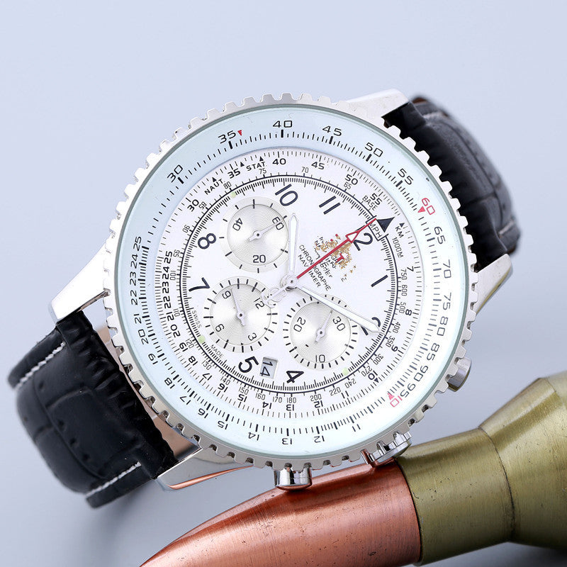 6-pin quartz watch with calendar