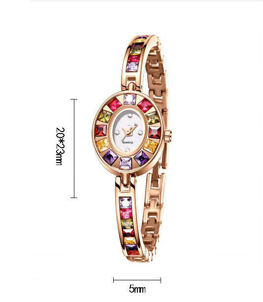 Reloj de mujer de marcas famosas de lujo con esfera pequeña resistente al agua