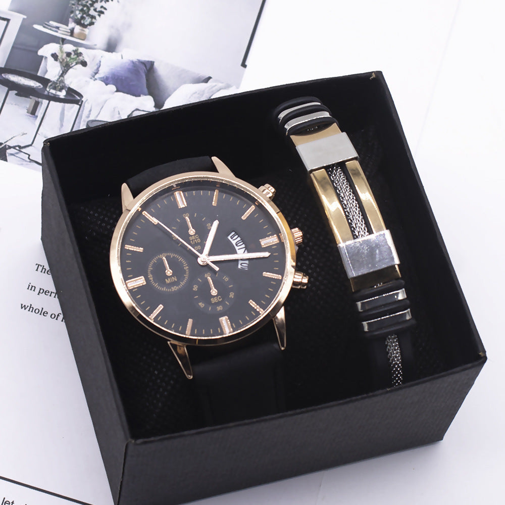 Foreign trade men's two-piece watch set
