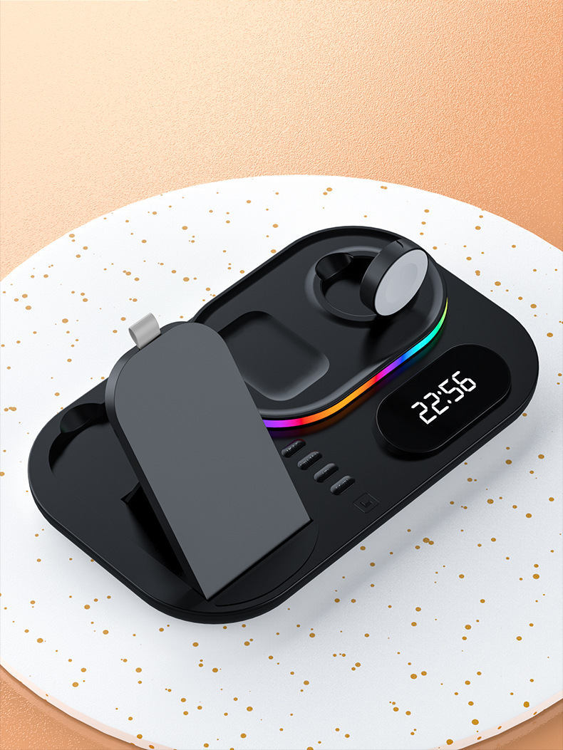 磁気携帯電話ワイヤレス充電トレジャー13ワイヤレス4イン1ウォッチ充電パワーバンク