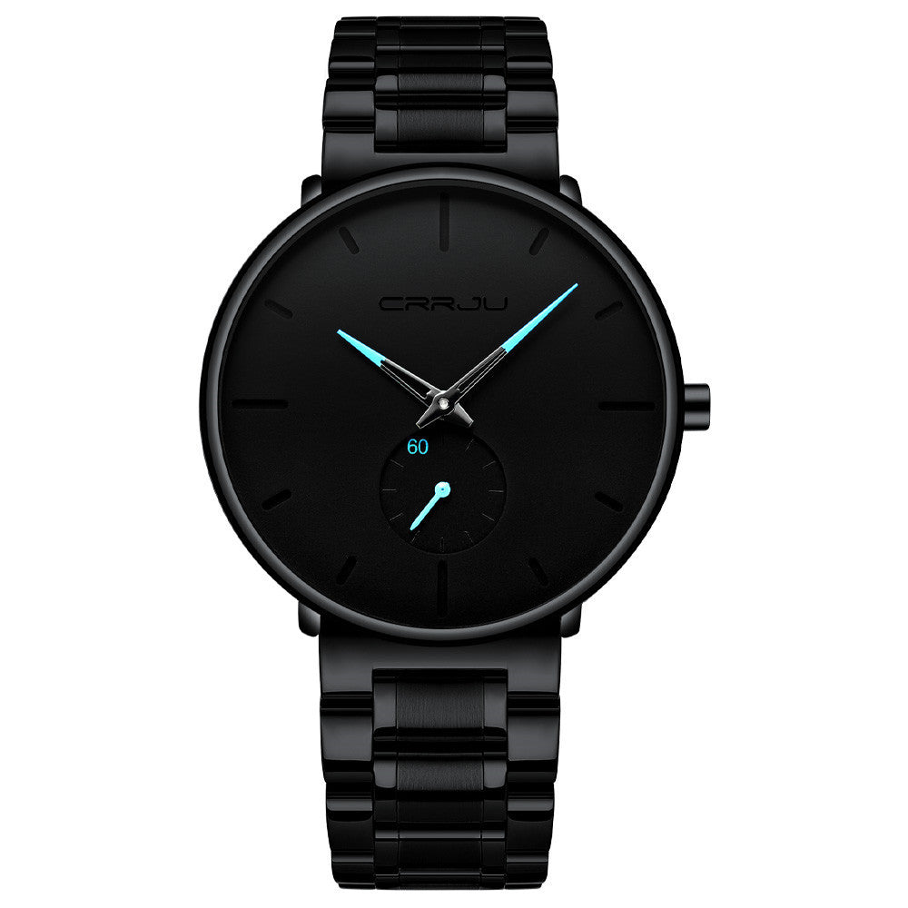 Men's New Steel Band Waterproof Watch Thin