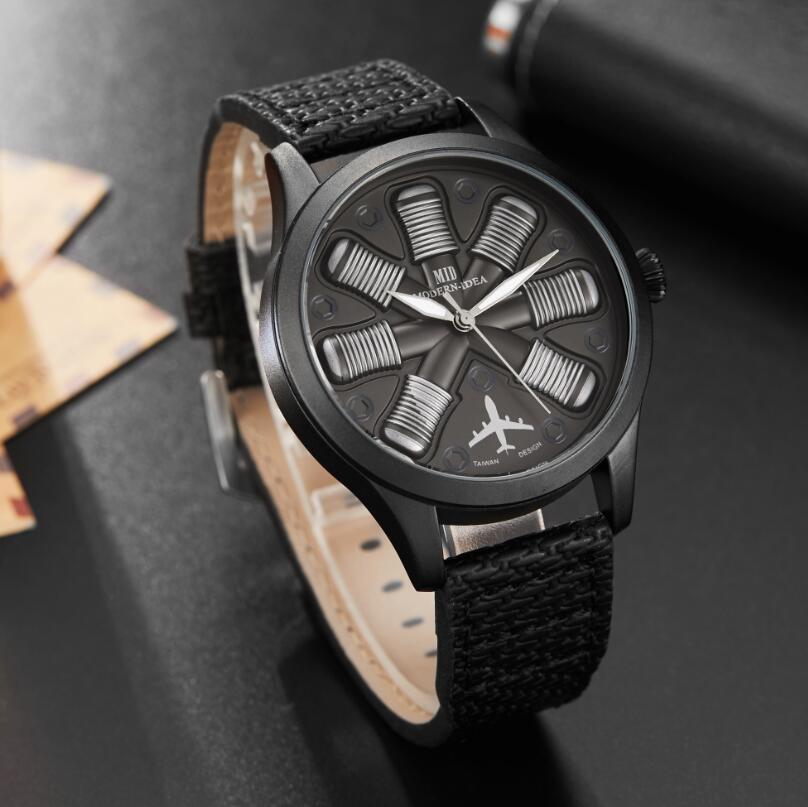 Nuevo reloj de hombre Business Belt de alta gama Atmosphere