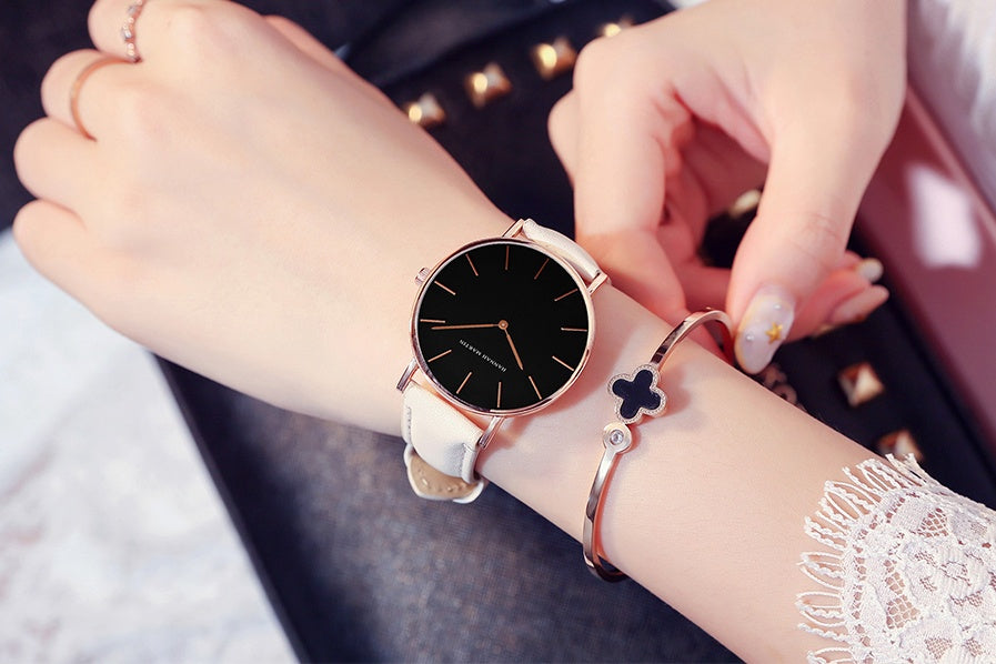 Reloj de pulsera creativo para estudiantes, ligero y fino, venta al por mayor