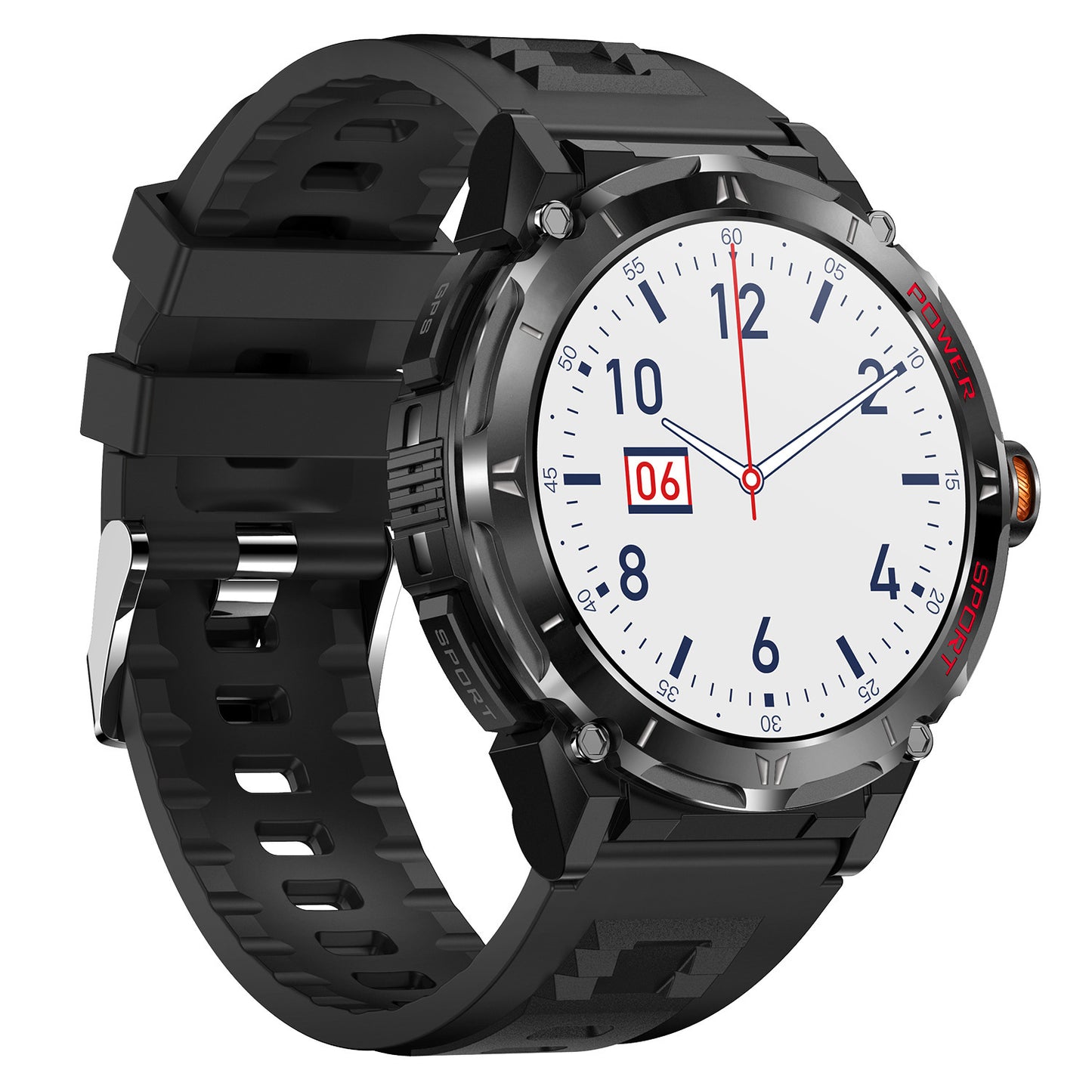 Nuevo reloj inteligente Y18 de 143 pulgadas con monitorización de presión de altitud y GPS de oxígeno en sangre