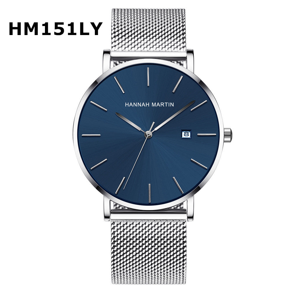 Relojes de mujer con movimiento japonés, correa de malla de acero, reloj resistente al agua