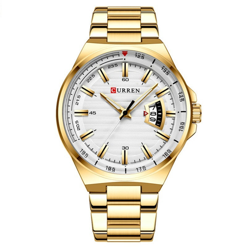 Men's Business Quartz Watch Calendar Large Dial