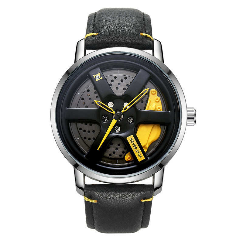 Reloj de cuarzo con correa de malla y esfera única y moderna para hombre