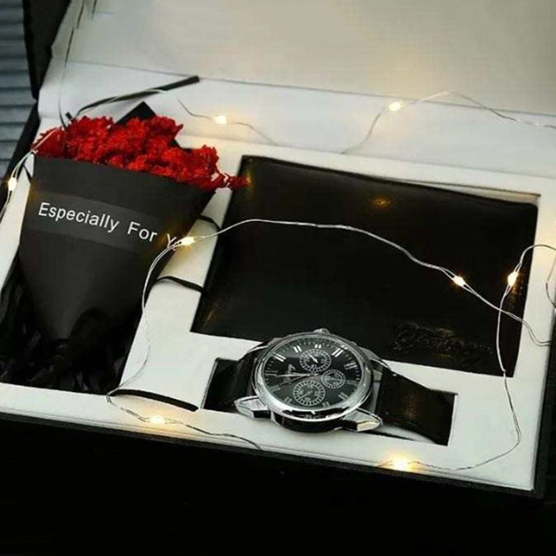 Belt Large Dial Quartz Watch Wallet