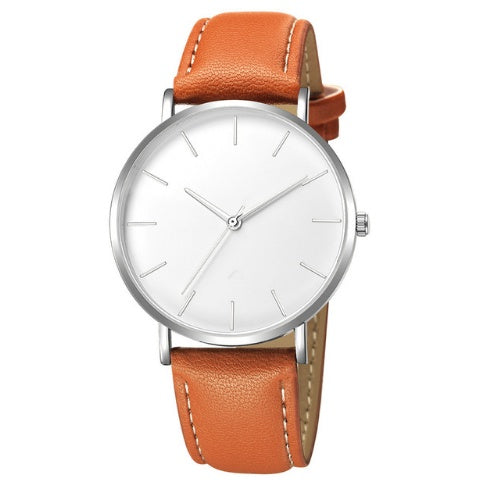 Reloj con cinturón para hombre y mujer con doce clavos y personalidad a la moda