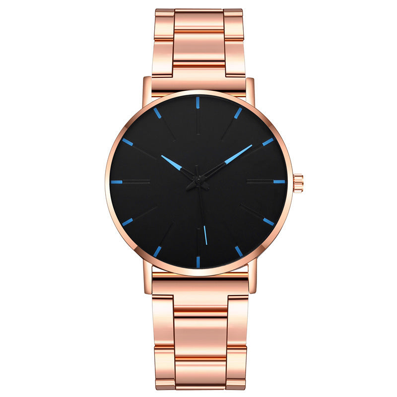 Reloj informal de negocios con correa ultrafina de acero inoxidable para hombre