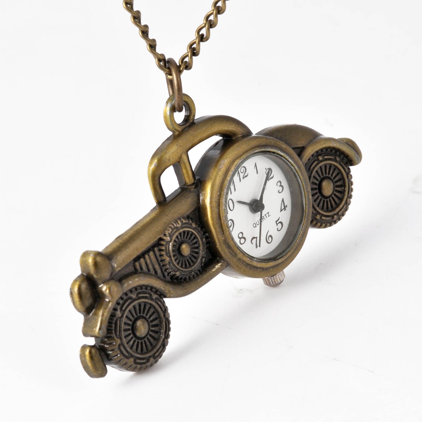 Small Pocket Watch Bronze Pendant Old Version Steam