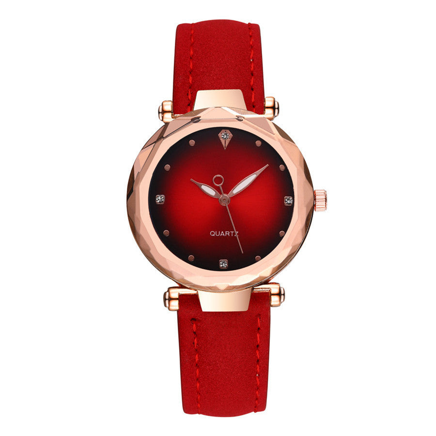 Fashion Shiny Diamond Mirror Quartz Watch