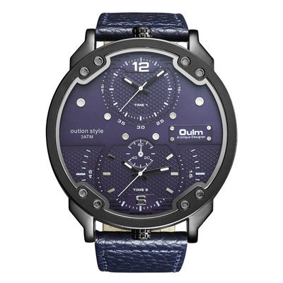 Large dial men's watch