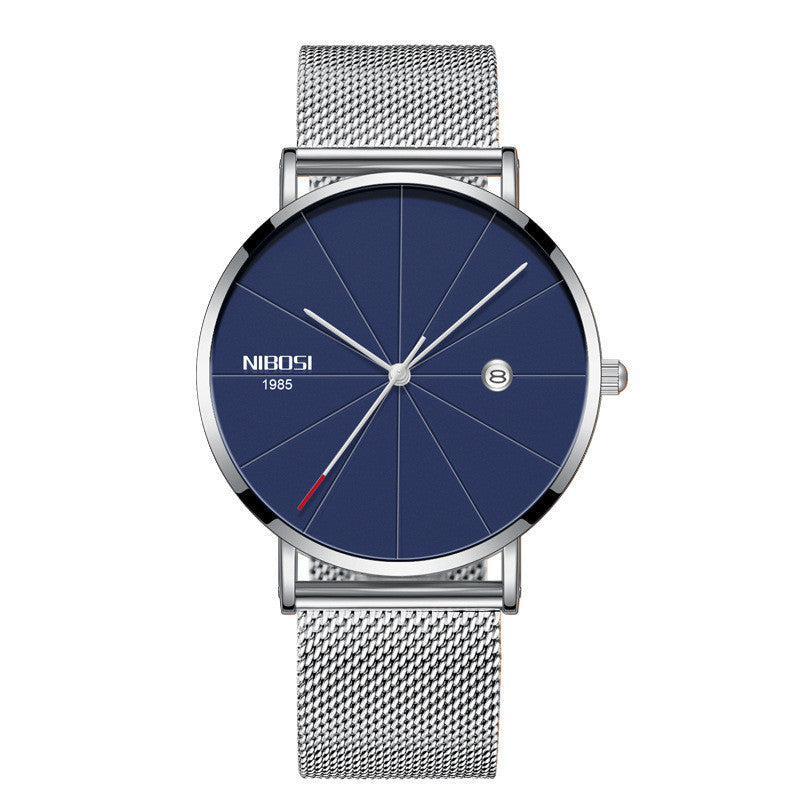 Couple mesh belt casual quartz watch
