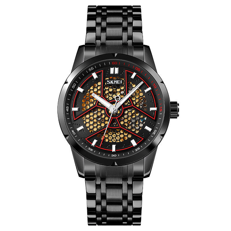 Reloj mecánico esqueleto para hombre automático Creative Honeycomb