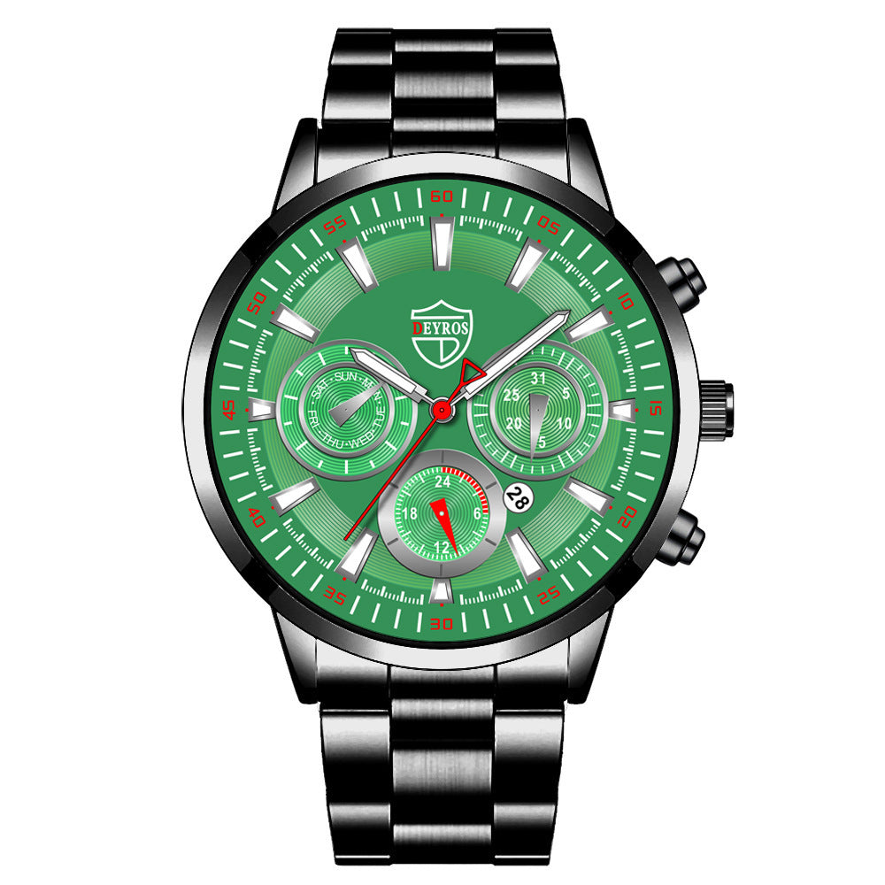 Reloj de moda para hombre, reloj de calendario luminoso, reloj deportivo de negocios
