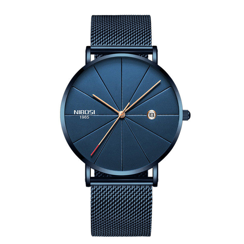 Couple mesh belt casual quartz watch