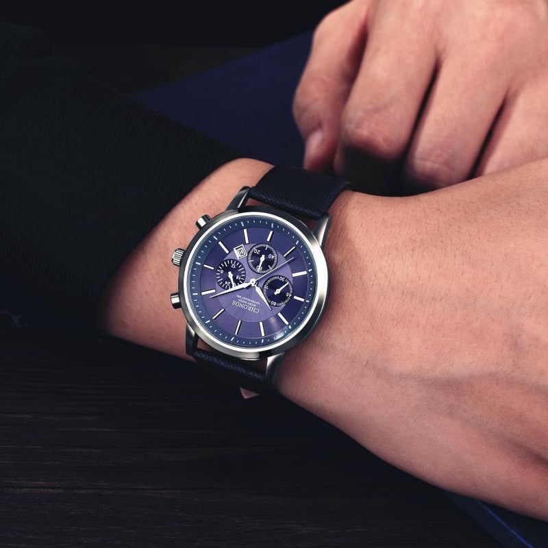 Reloj de cuarzo con correa de moda para hombre, deportivo y de ocio