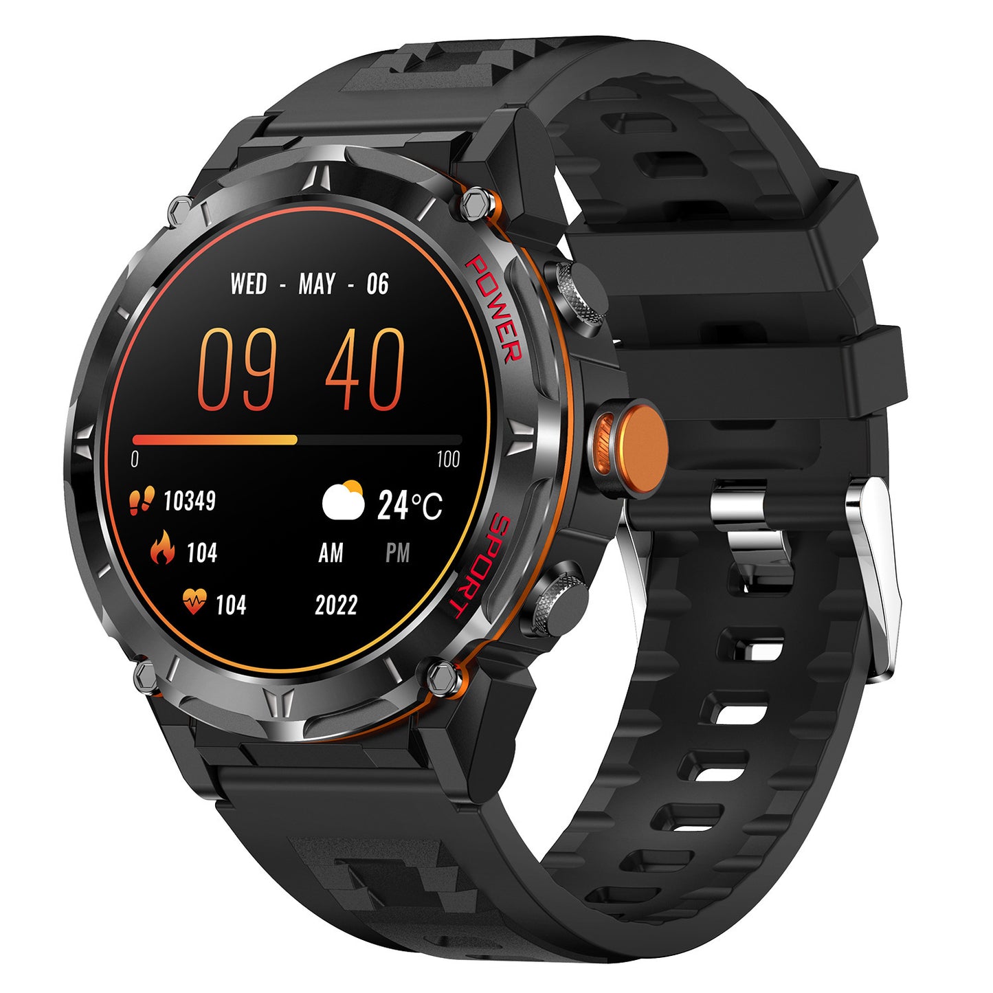 Nuevo reloj inteligente Y18 de 143 pulgadas con monitorización de presión de altitud y GPS de oxígeno en sangre