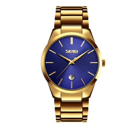 Steel strap quartz watch